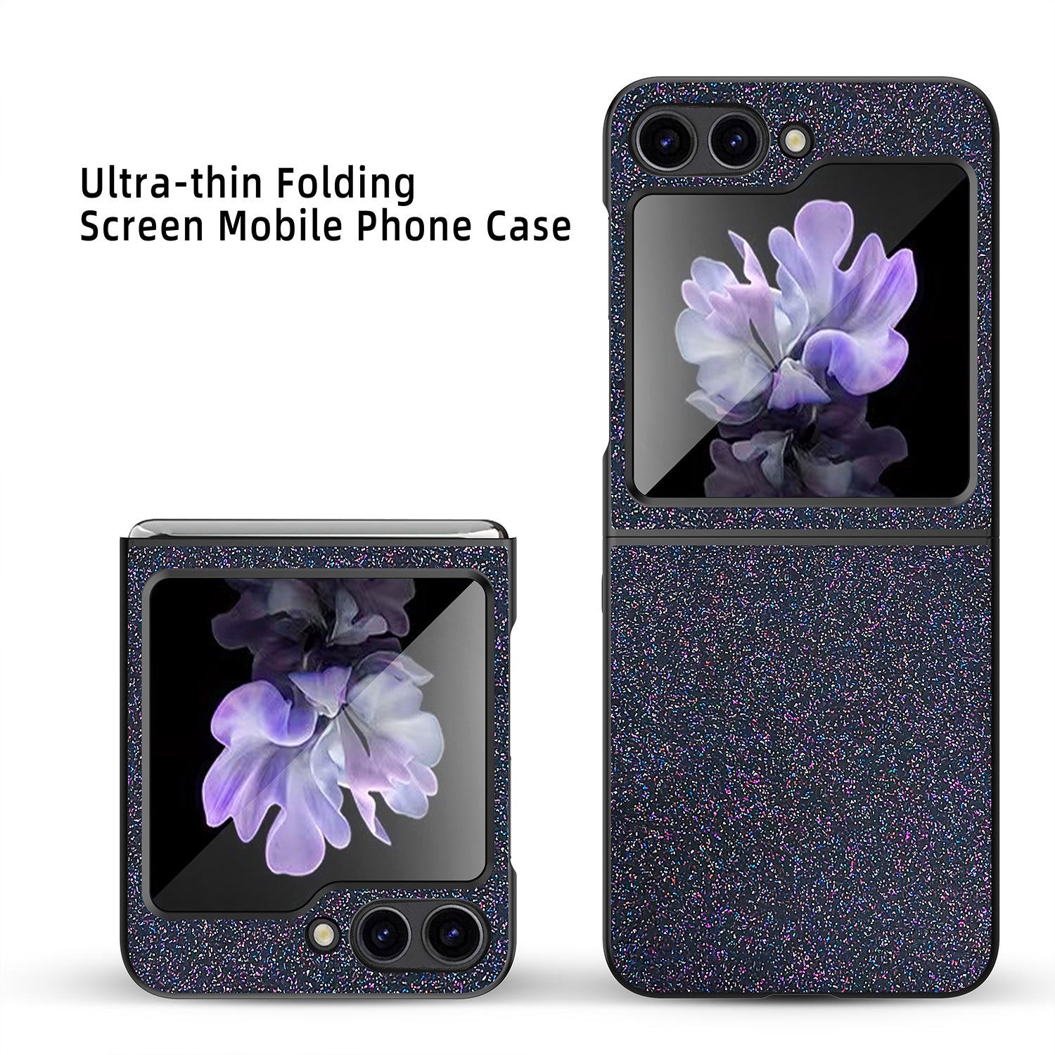 GKK til Samsung Galaxy Z Flip5 5G Glitter Design telefoncover Anti-ridse hårdt pc-telefoncover GKK til Samsung Galaxy Z Flip5 5G Glitter Design telefoncover Anti-ridse hårdt pc-telefoncover
